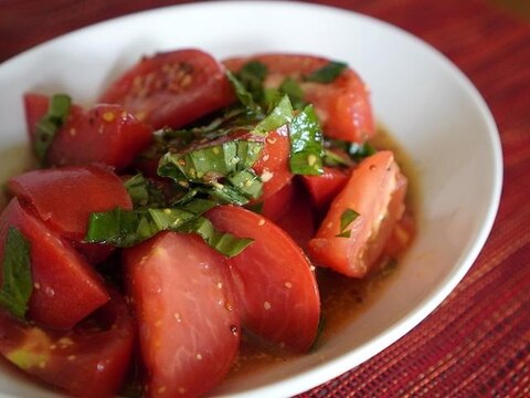 さっぱりと夏に食べたい。トマトの粒マスタードマリネ